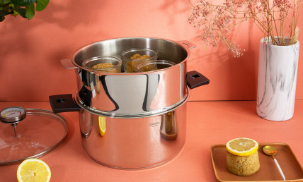 Steamed pudding au citron et sirop d'agave