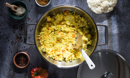 One pot Indian pasta