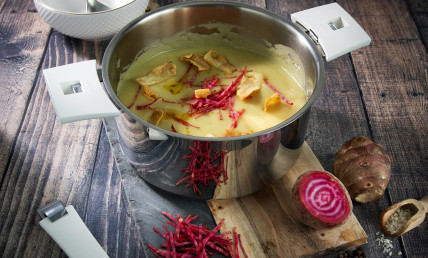 Velouté de topinambour au curry