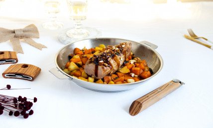 Filet mignon multi-graines aux légumes d'hiver