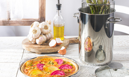 Tarte aux asperges vertes et bacon