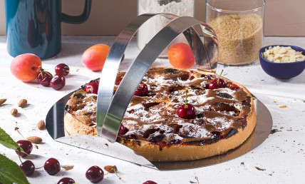 Tarte abricots cerises