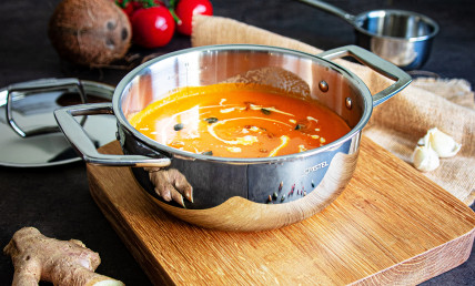 Velouté de tomates au lait de coco