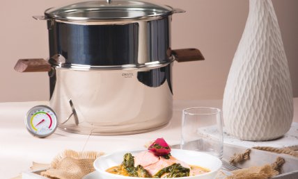 Pavés de saumon au curry d'épinards