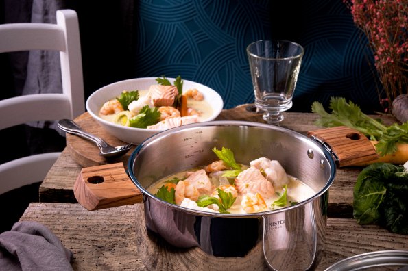 Gemüse-Fisch-Eintopf mit Safran