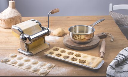 Raviolis aux cèpes sauce foie gras