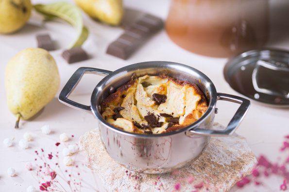 PEAR CHOCOLATE CLAFOUTIS
