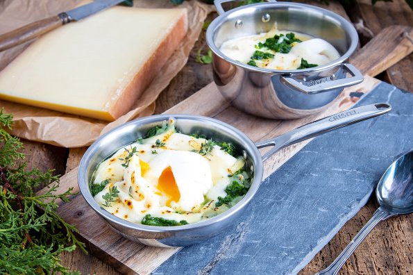 Oeufs à la florentine au Beaufort