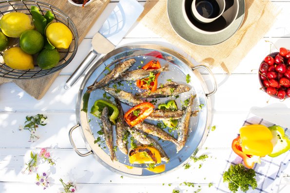 Sardines marinées à la plancha