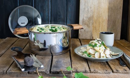 spaghettis aux blettes et à la truffe