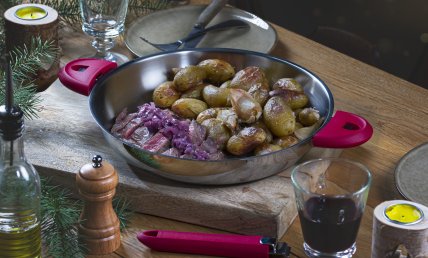 BAVETTE A L'ECHALOTE ET POMMES DE TERRE FACON BISTROT