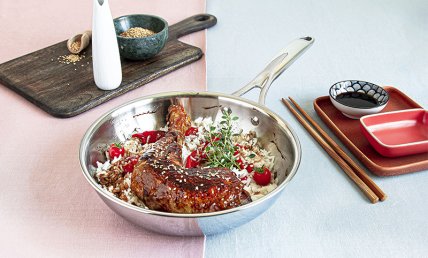 Cuisse de poulet aux graines de sésame