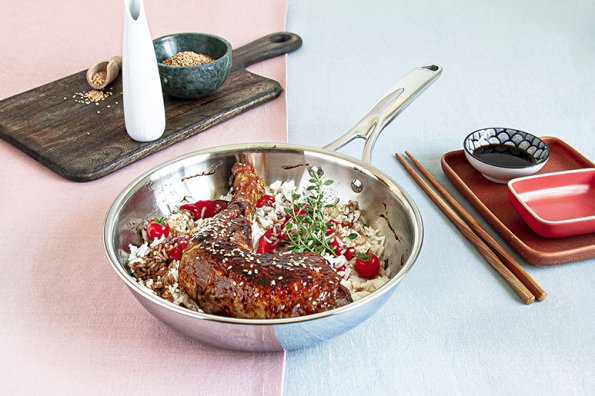 Cuisse de poulet aux graines de sésame