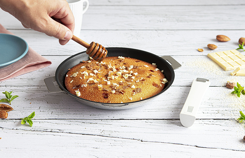 Financier au chocolat noir et blanc