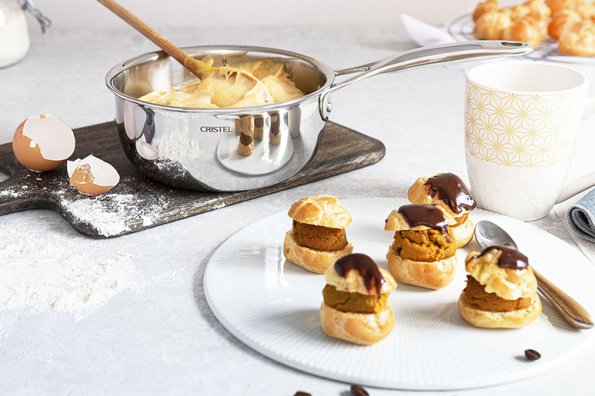 Profiteroles café et chocolat