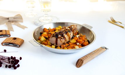 Filet mignon multi-graines aux légumes d'hiver