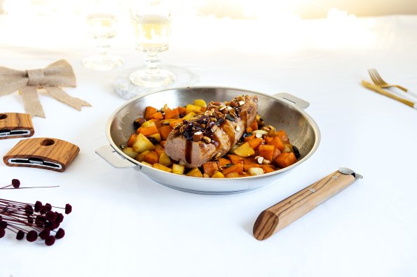 Filet mignon multi-graines aux légumes d'hiver