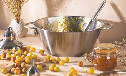 Confiture de quetsches et mirabelles à la cannelle