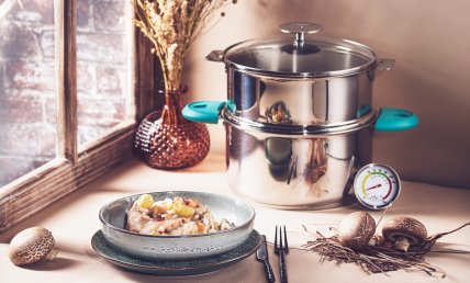 Lapin aux raisins et champignons