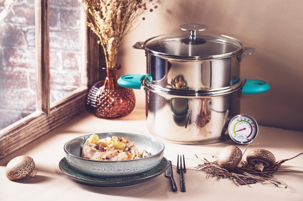 Lapin aux raisins et champignons