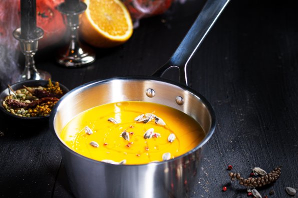 Soupe de potimarron, carotte et orange