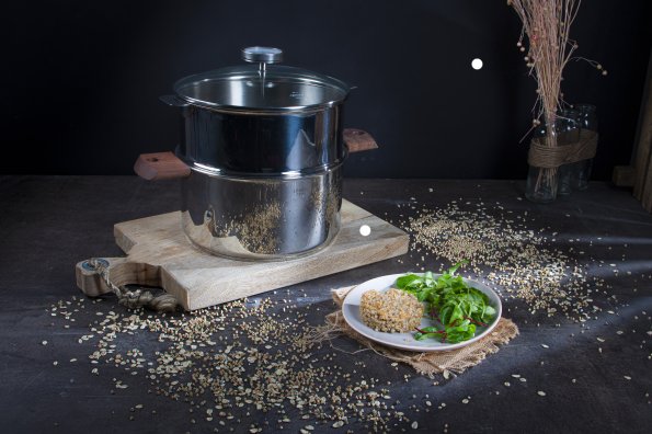 Steak de sarrasin à la vapeur douce