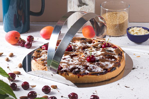 Tarte abricots cerises